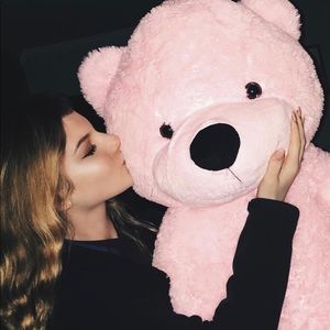 Pink Life-Sized Teddy Bear
